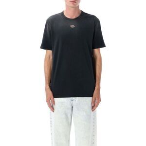 DIESEL Men's Graphic Logo Crew Neck T-Shirt Men BLACK T-Shirts
